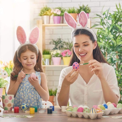 15 PCS Fake Easter Eggs, Wooden Play Kitchen Egg Toys for Kids Dying Painting Egg Hunts Basket